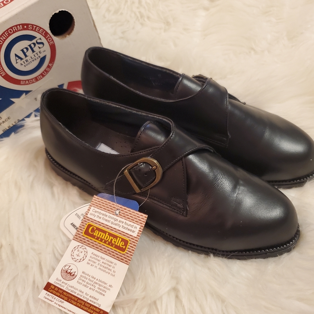 Capps Air-Lite Pace Leather Shoe - black